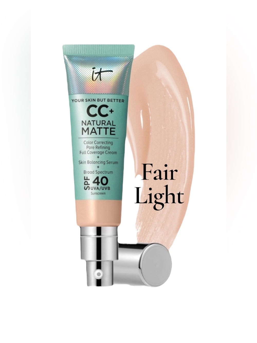 IT Cosmetics CC Oil Free Matte Fair Light 1.08oz New in Box